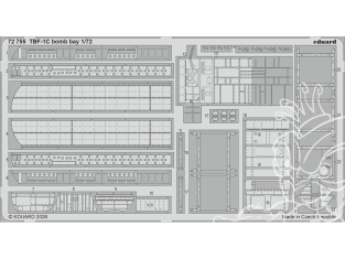 Eduard photodecoupe avion 72755 Baie de bombe TBF-1C Hobby Boss 1/72