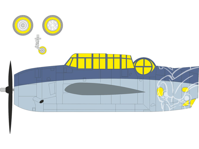 Eduard Express Mask CX707 TBF-1C Hobby Boss 1/72