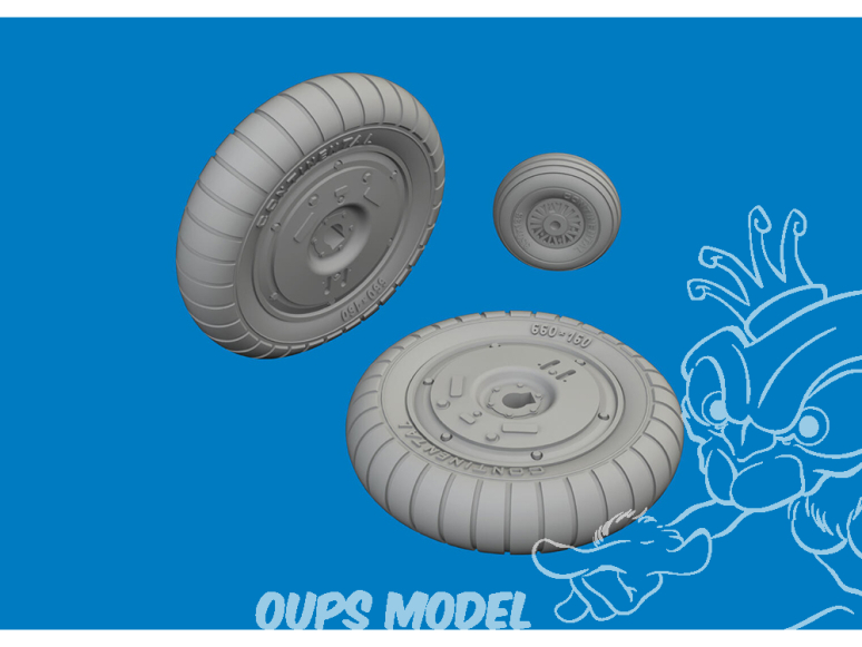 Eduard kit d'amélioration avion 624008 Roues Messerschmitt Bf 109G-5/6 Airfix 1/24