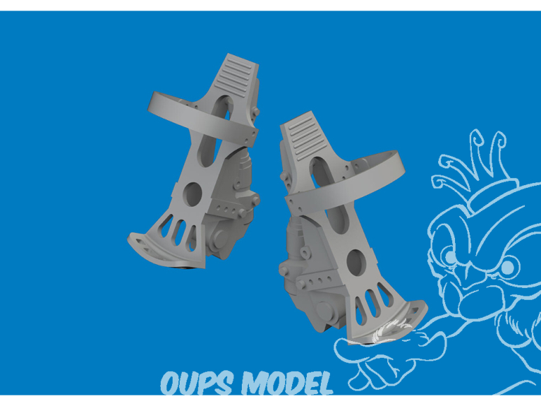Eduard kit d'amélioration avion Print 624009 Pédales de gouvernail Messerschmitt Bf 109G-5/6 Airfix 1/24