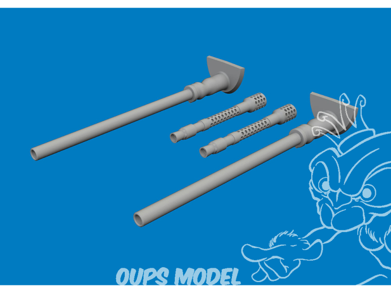 Eduard kit d'amélioration avion Print 624010 Gun barrels Messerschmitt Bf 109G-5/6 Airfix 1/24