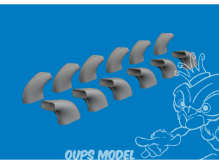 Eduard kit d'amélioration avion Print 624011 Echappements Messerschmitt Bf 109G-5/6 Airfix 1/24