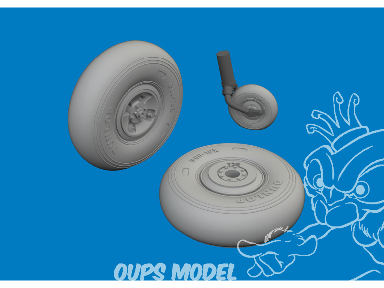 Eduard kit d'amelioration avion brassin 6481183 Roues Hurricane Mk.I Arma Hobby 1/48