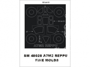 Montex Mini Mask SM48028 A7M2 Reppu Fine Molds 1/48