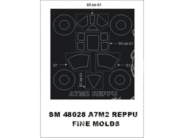 Montex Mini Mask SM48028 A7M2 Reppu Fine Molds 1/48