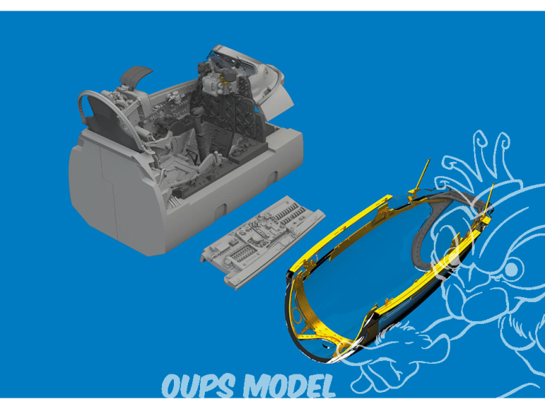Eduard kit d'amelioration avion brassin Print 6481182 Cockpit MiG-21F Eduard 1/48