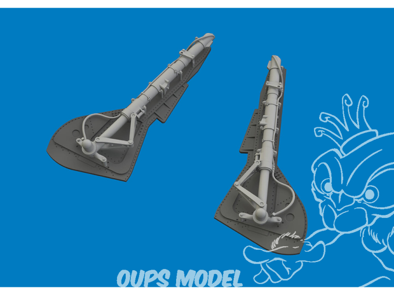 Eduard kit d'amelioration avion brassin Print 6481179 Jambes train d'atterrissage Focke Wulf Fw 190A-8/R2 Eduard 1/48