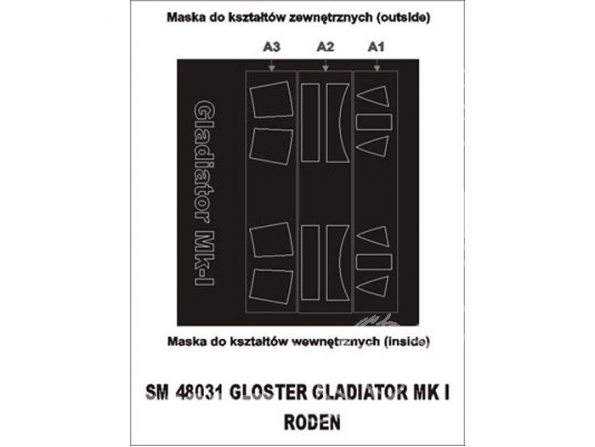 Montex Mini Mask SM48031 Gloster Gladiator MkI Roden 1/48