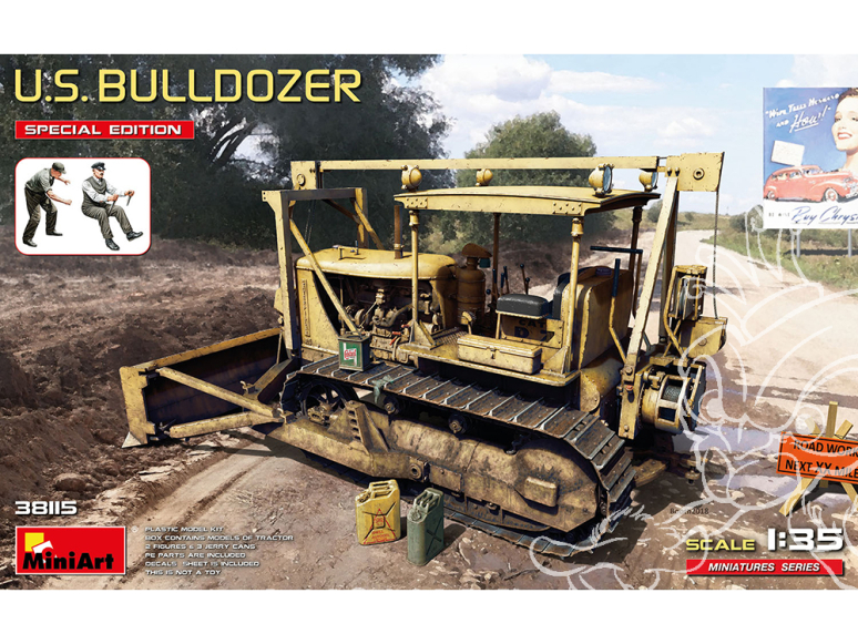 MINI ART maquette militaire 38115 U.S. BULLDOZER. SPECIAL EDITION 1/35