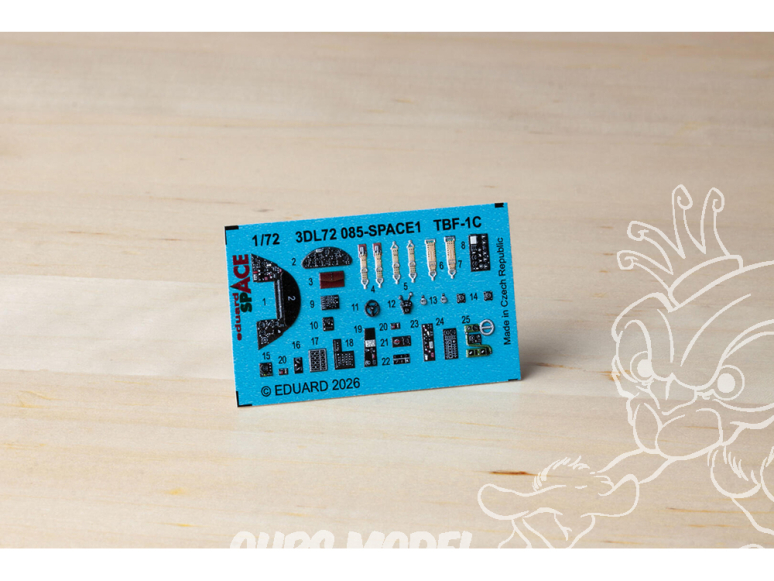 Eduard Space décalques 3D 3DL72085 TBF-1C Hobby Boss 1/72