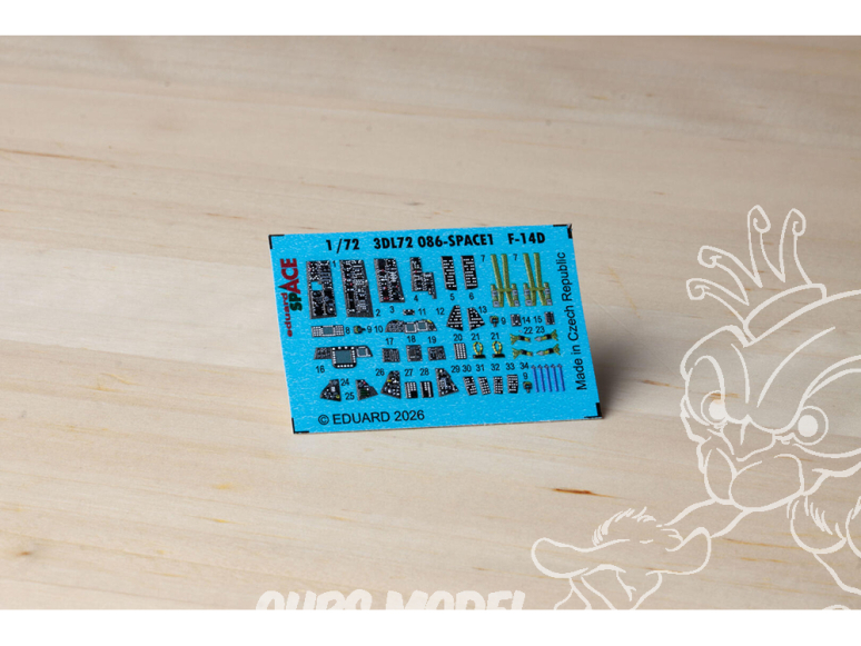 Eduard Space décalques 3D 3DL72086 F-14D Tamiya 1/72
