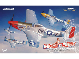EDUARD maquette avion 11196 Mighty Eight 65th Fighter Wing - P-51D Mustang Edition Limitée 1/48