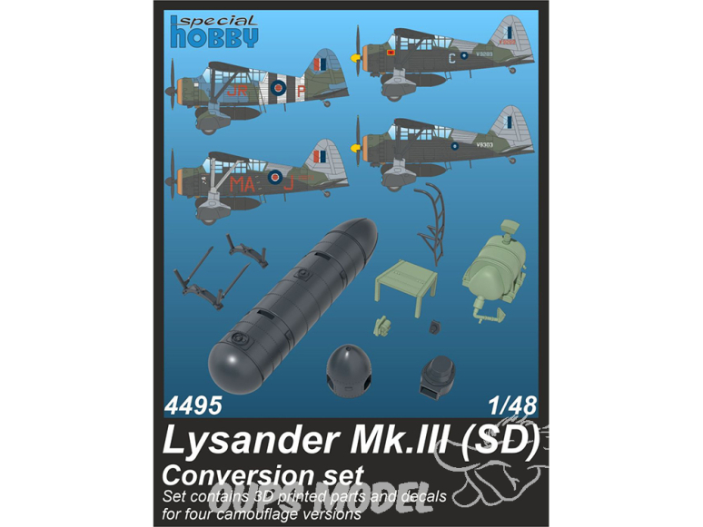 CMK kit resine 4495 Lysander Mk.III (SD) Conversion set kit Airfix 1/48
