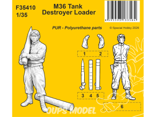 CMK figurine f35410 Chargeur de chasseur de chars M36 1/35