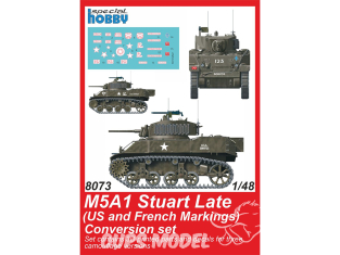 Special Hobby 3D Print 8073 M5A1 Stuart Late (US Army) Conversion set 1/48