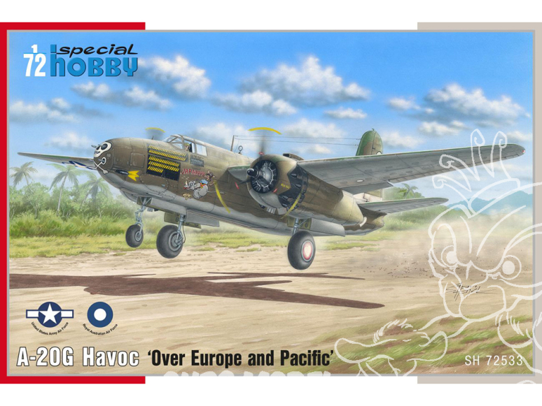 Special Hobby maquette avion 72533 A-20G Havoc Au-dessus de l'Europe et du Pacifique 1/72