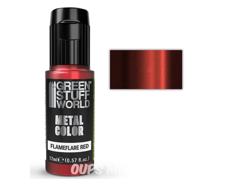 Green Stuff 509250 Peinture métallisée Flameflare Red