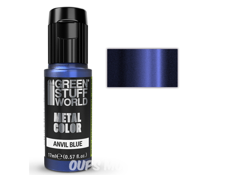 Green Stuff 509267 Peinture métallisée Anvil Blue