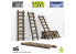Green Stuff 12720 Grandes échelles en bois 1/48 1/35