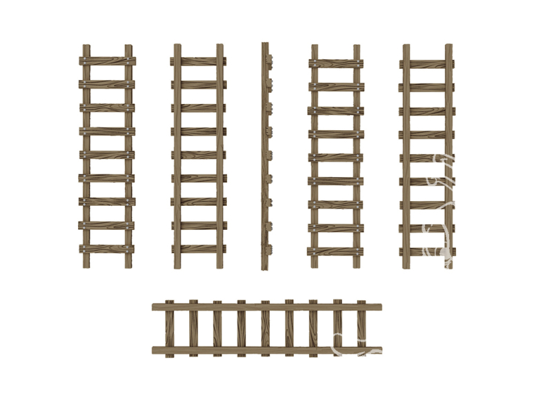 Green Stuff 12723 Petites échelles en bois 1/48 1/35