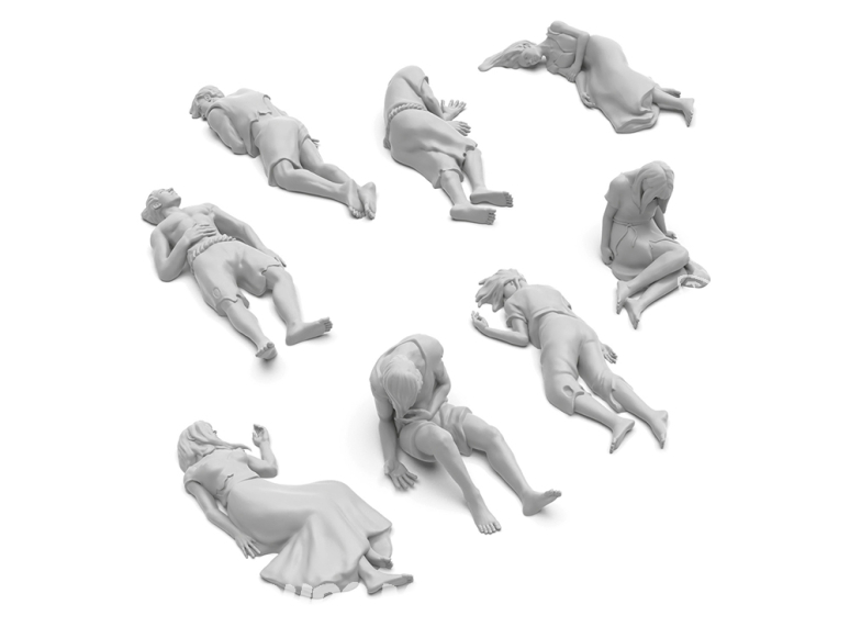 Green Stuff 12730 Cadavres humains 1:48