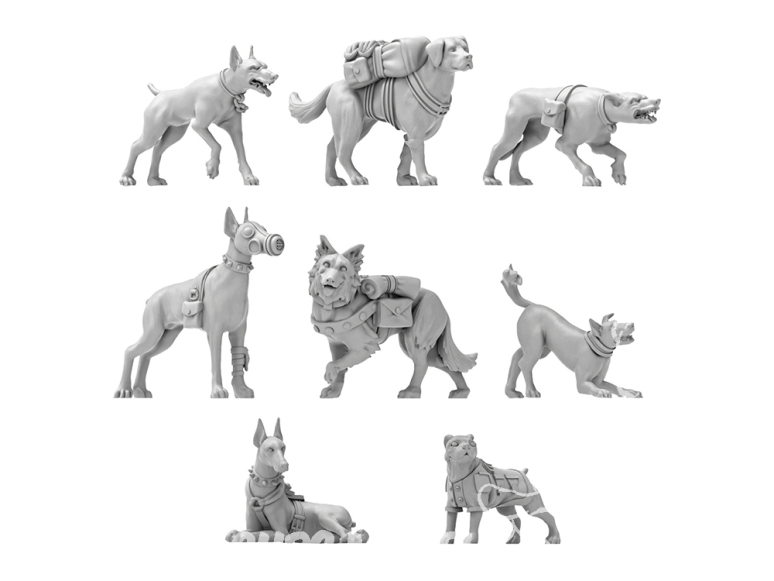 Green Stuff 13631 Chiens de guerre 1:48
