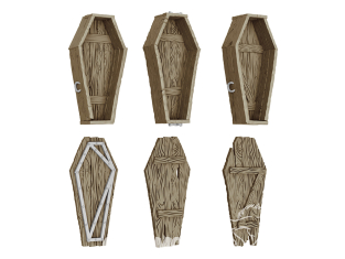 Green Stuff 12721 Cercueils en bois 1:48