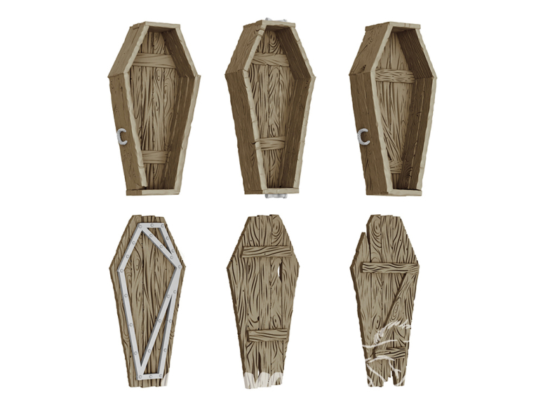 Green Stuff 12721 Cercueils en bois 1:48