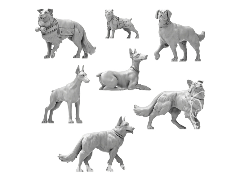 Green Stuff 13632 Chiens de guerre 1:35