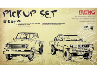 Meng maquette militaire VS-007 SET DE 2 X VEHICULES TYPES PICK UP 1/35