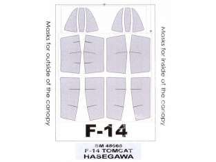 Montex Mini Mask SM48066 F-14 Tomcat Hasegawa 1/48