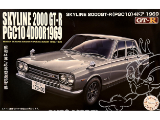 Fujimi maquette voiture 47157 Nissan Skyline 2000 GT-R PGC10 4 portes 1969 1/24