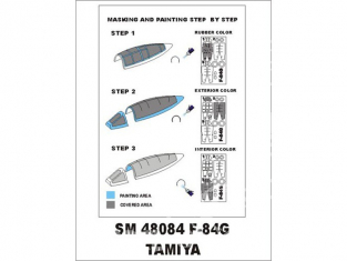 Montex Mini Mask SM48084 F-84G Thunderjet Tamiya 1/48