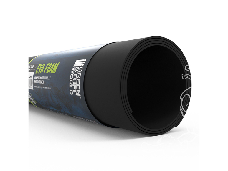 Green Stuff 6302 Mousse EVA cosplay noire 2mm densité moyenne