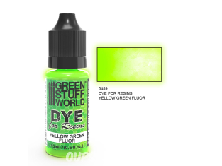 Green Stuff 5459 Colorant pour Résines JAUNE-VERT FLUOR 15ml