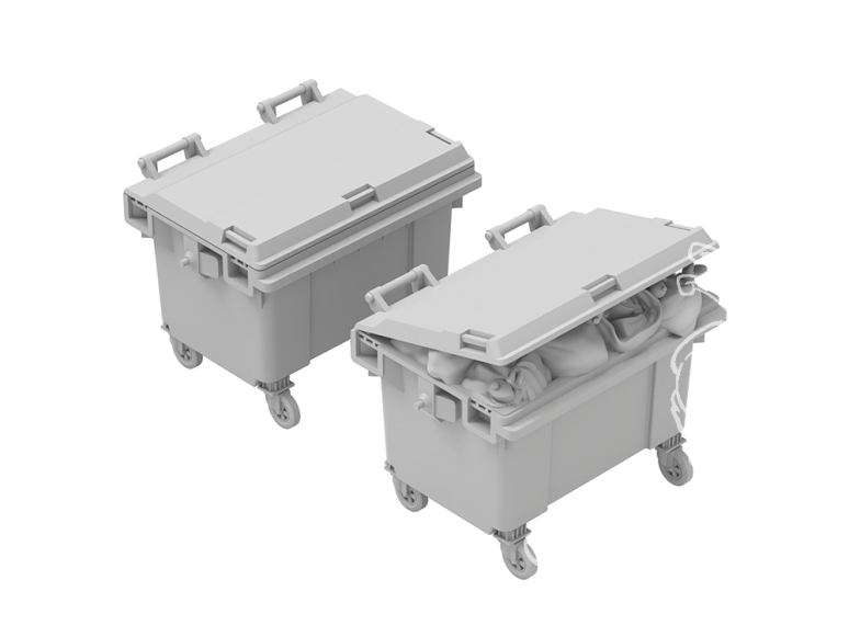 Green Stuff 13646 Conteneur Poubelle 1:48