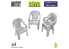 Green Stuff 13638 Chaises en plastique 1:48