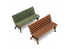 Green Stuff 13633 Bancs de jardin 1:48