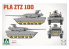 Takom maquette militaire 2222 PLA ZTZ 100 1/35