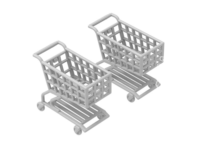 Green Stuff 13639 Chariot de supermarché 1:48