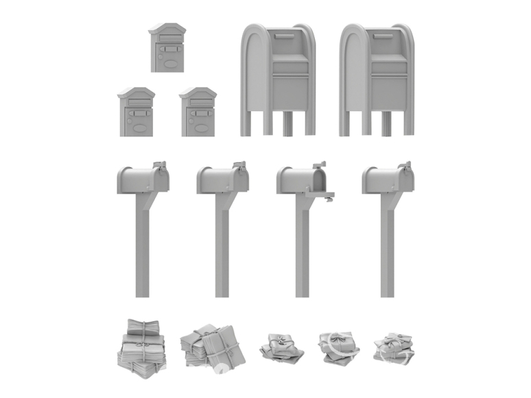 Green Stuff 13626 Boîtes aux lettres 1:48
