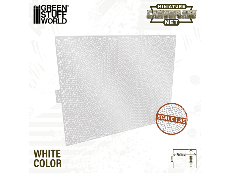 Green Stuff 13462 Filets de camouflage Blanc 1:35