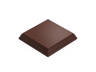 Green Stuff 5808 Socle en Bois Carré Ouvragé 10x10 cm