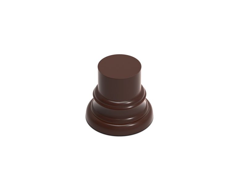 Green Stuff 5803 Socle en Bois Cylindre Ouvragé 3,5 cm Brun Noisette