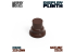 Green Stuff 5803 Socle en Bois Cylindre Ouvragé 3,5 cm Brun Noisette