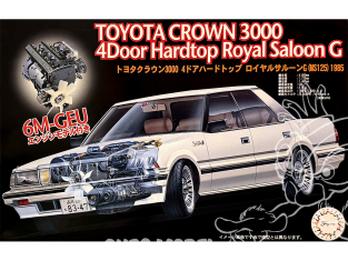 Fujimi maquette voiture 47003 Toyota Crown 3000 4door Hardtop Royal Saloon G MS125 1985 1/24