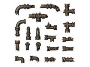 Green Stuff 13303 Tuyaux endommagés 1/35 1/48