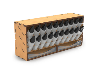 Green Stuff 14172 Présentoir horizontal pour peintures 17ml - COMPACT