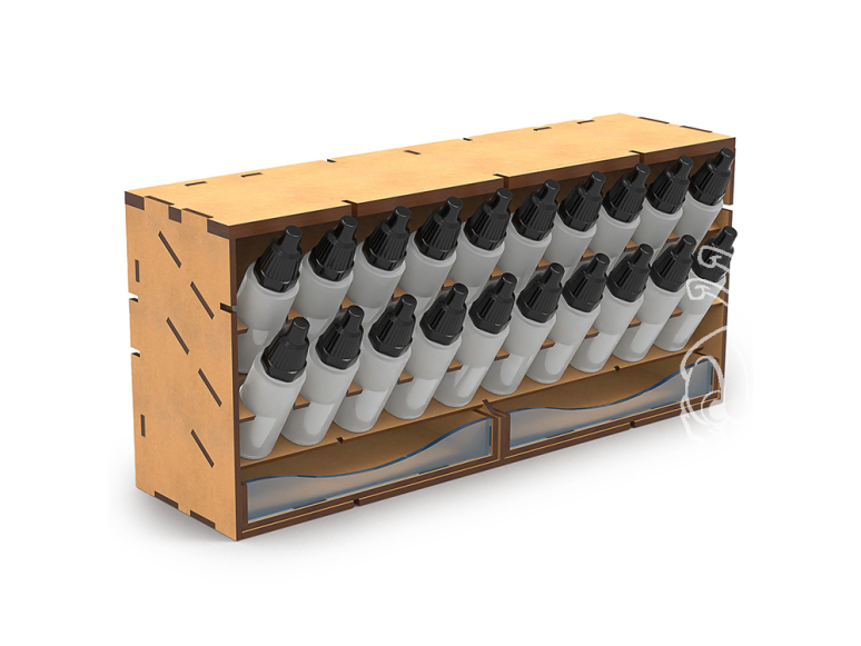 Green Stuff 14172 Présentoir horizontal pour peintures 17ml - COMPACT