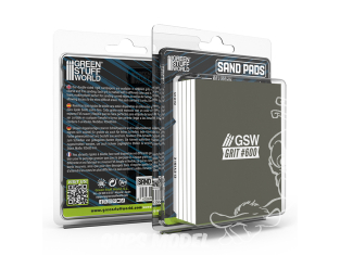 Green Stuff 13742 Tampons de ponçage rigides Grain 600